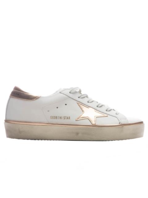 Golden Goose WOMEN'S HI STAR - WHITE/TAUPE