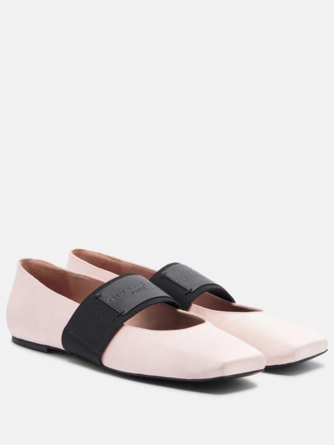 Givenchy Sliced Square satin ballet flats