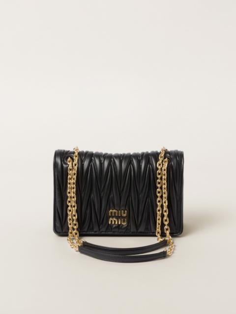 Miu Miu Matelassé nappa leather bag