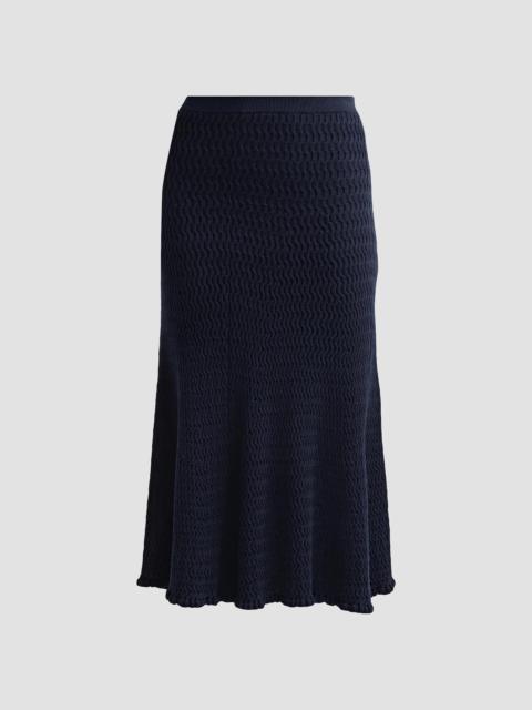 Proenza Schouler Women's Magnolia Cable-Knit Midi Skirt - Navy