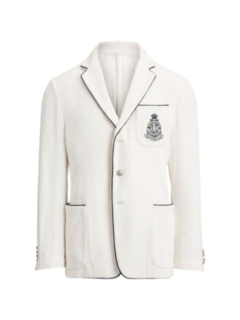 Ralph Lauren embroidered terry blazer