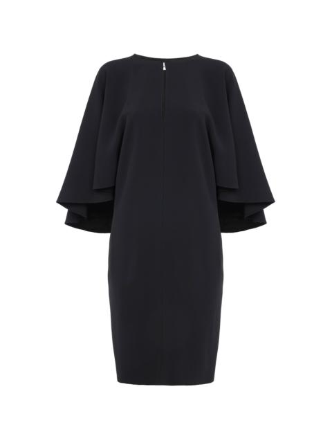 Chloé SHORT CAPE DRESS IN VISCOSE CRÊPE