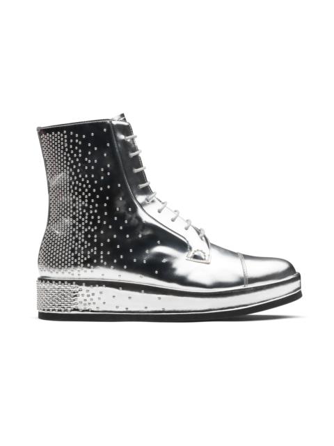 Church's Alexandra k
Mirror Calf Leather Lace-up Boot Stud Silver