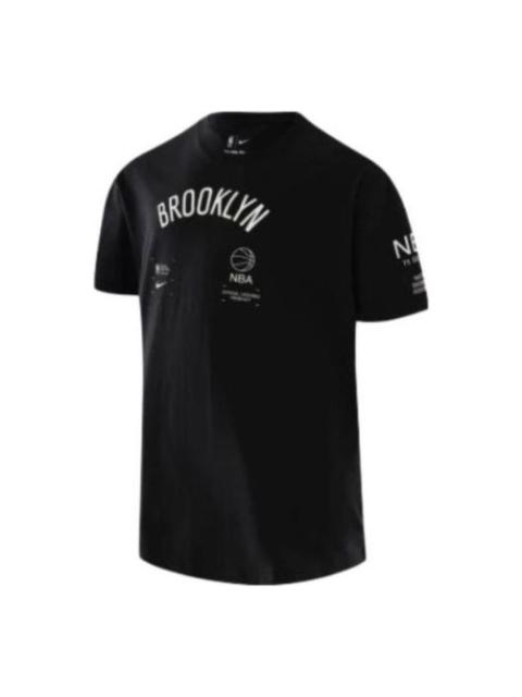 Nike Nike Brooklyn Nets Courtside T-Shirt 'Black White' DH6740-010