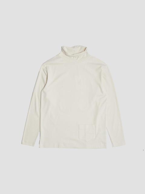 Nigel Cabourn Nigel Cabourn x Sunspel Relaxed Heavyweight Supima Roll Neck in Undyed