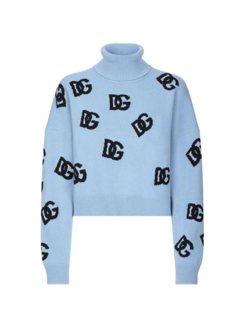 Dolce & Gabbana logo embroidered sweater