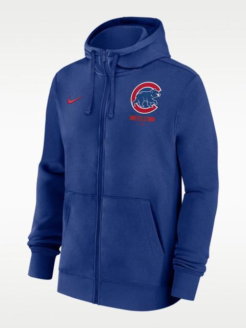 Nike Chicago Cubs Lockup Men's Nike MLB Full-Zip Hoodie