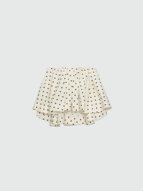 MSGM Polka dot poplin bandeau top.