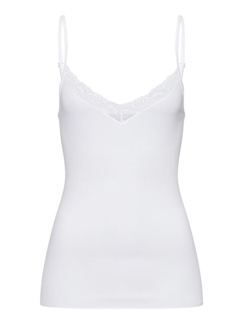 HANRO Cotton Delight Lace Trim Cotton Camisole