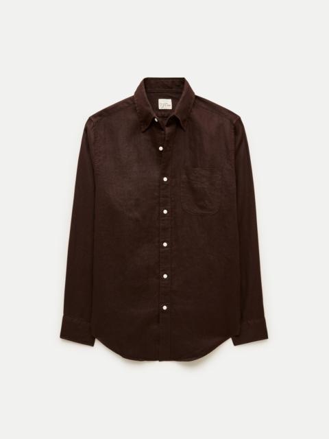 J.CREW Linen point-collar shirt