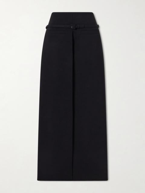 courrèges Belted Wool-blend Maxi Skirt