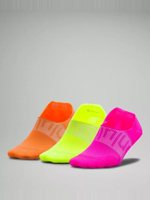 lululemon Women's Power Stride No-Show Socks with Active Grip Multi-Colour *3 Pack