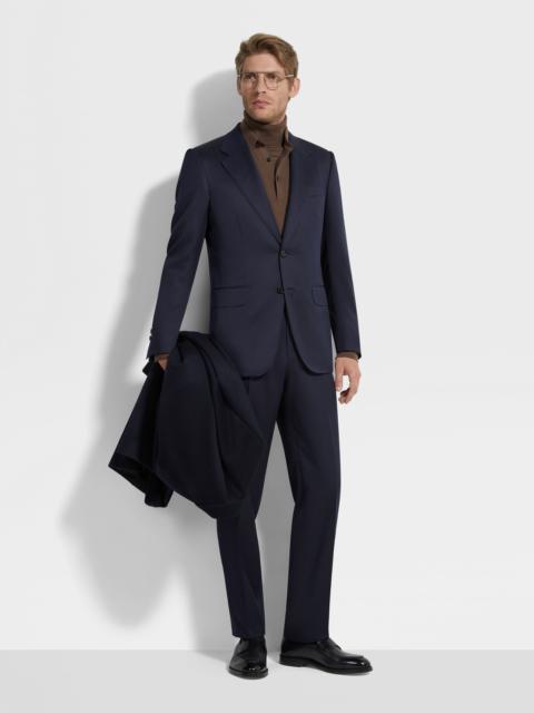 ZEGNA NAVY BLUE CENTOVENTIMILA WOOL SUIT