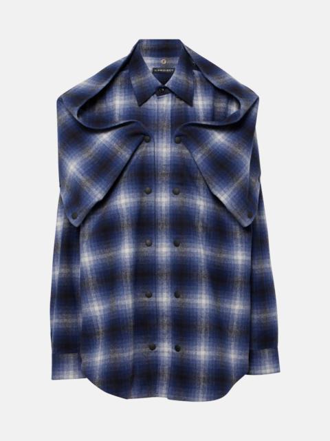 Y/Project Detachable cotton flannel overshirt