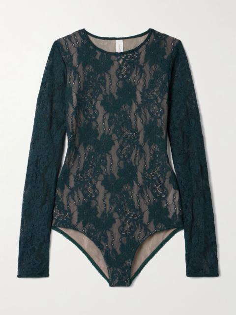 Zimmermann Lace bodysuit Teal
