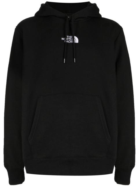 The North Face logo-embroidered cotton blend hoodie