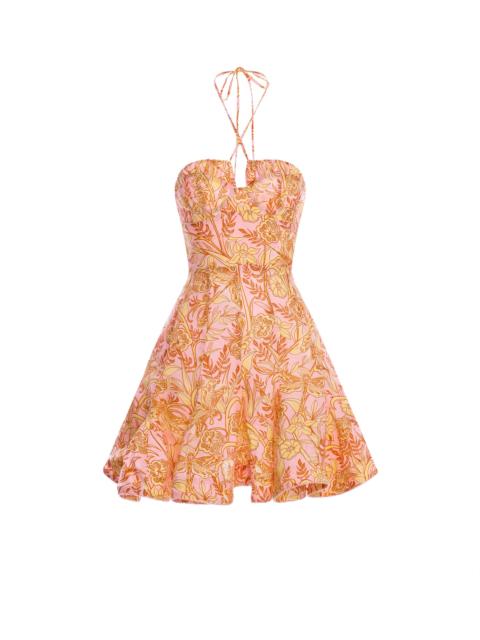 Agua by Agua Bendita Anturio Vuelo Atardecer Mini Dress