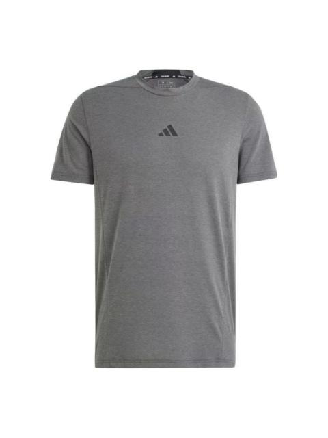 adidas adidas Designed for Training Workout Tee 'Grey' IS3809