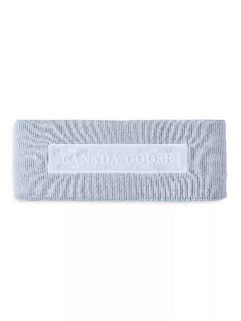 Canada Goose Tonal Emblem Knit Ear Warmer