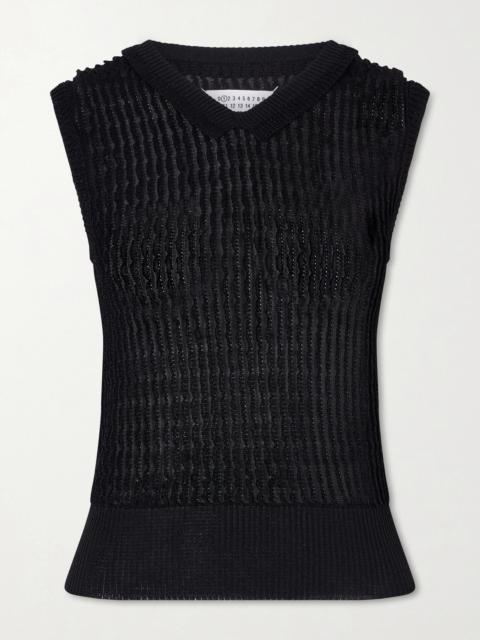 Maison Margiela Ribbed-knit Tank