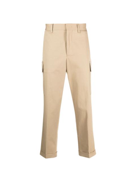 Pegaso-motif cropped cargo trousers