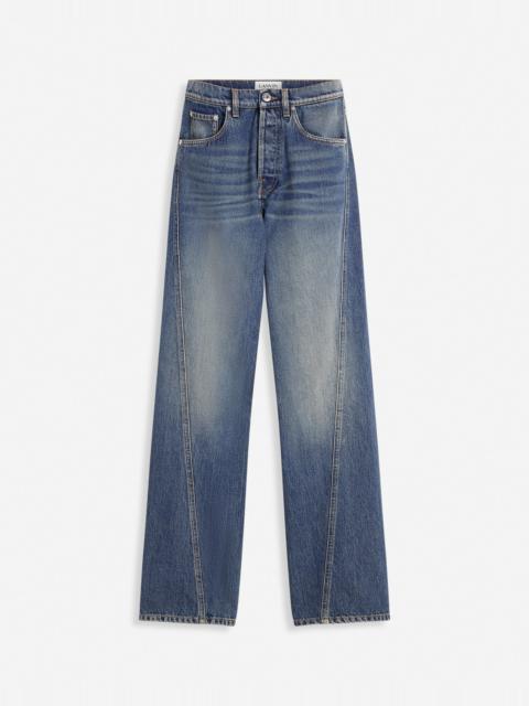 Lanvin TWISTED STRAIGHT-LEG PANTS