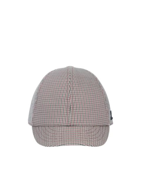 courrèges houndstooth logo cap