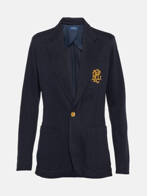 Polo Ralph Lauren Embroidered cotton-blend blazer