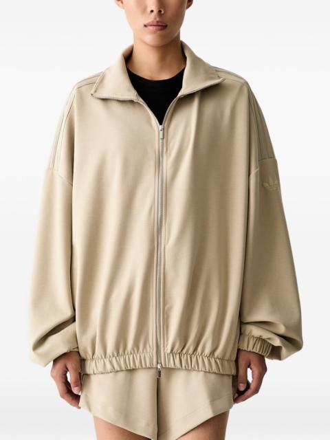 adidas 3-Stripes Trefoil zip-up top