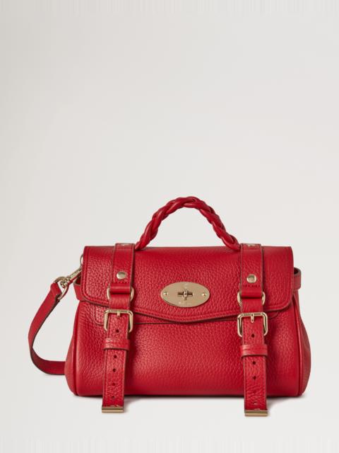 Mulberry Mini Alexa
Scarlet Red Heavy Grain