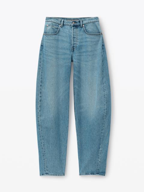 Alexander Wang Oversized Low Rise Jean in Recycled Denim