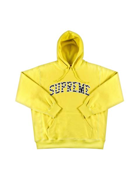 Supreme Hearts Arc Hooded Sweatshirt 'Light Lemon'