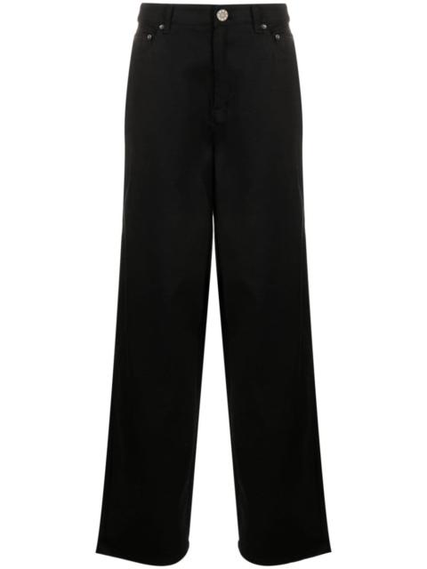 ROTATE logo-embellished straight-leg jeans