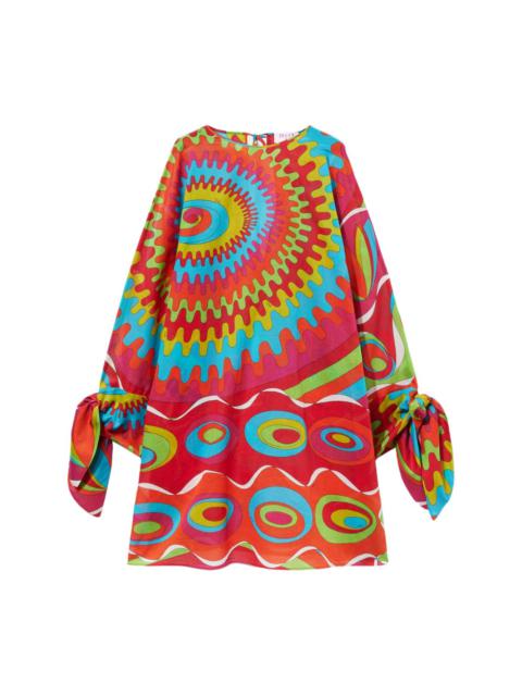 PUCCI Bersaglio-print kaftan minidress