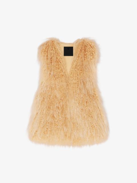 Givenchy SLEEVELESS JACKET IN FUR