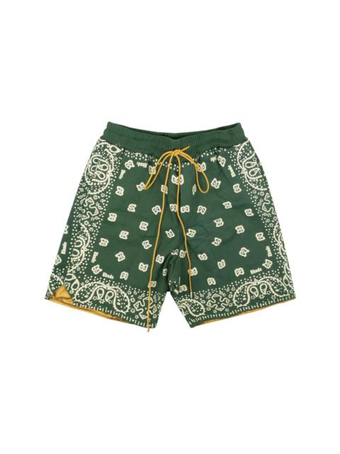 bandana-print cotton shorts