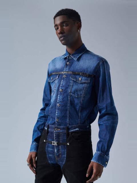 DSQUARED2 ICON DARK WASH REGULAR SHIRT