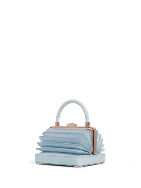 GABRIELA HEARST Small Diana Bag in Light Blue Snakeskin