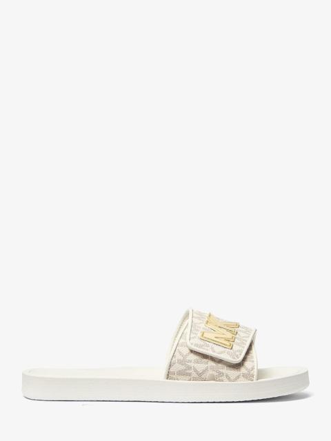 MICHAEL KORS Palmer Signature Logo Slide Sandal
