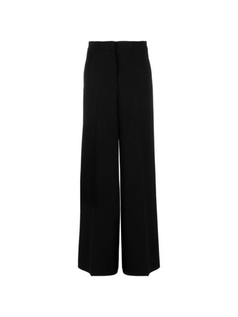 high-waist wide-leg trousers