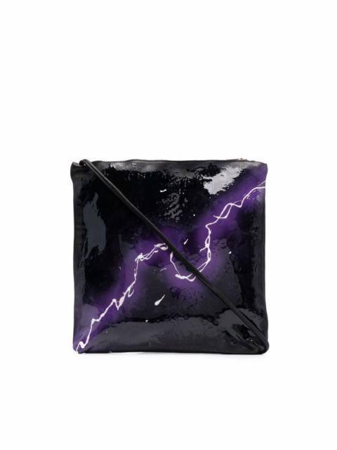 Guidi thunder-print shoulder bag