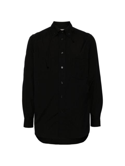 chain-stitch poplin shirt