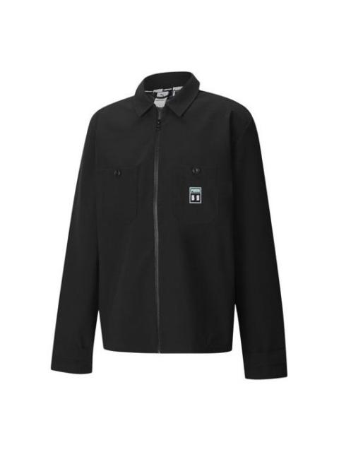 Puma x The Hundreds Long Sleeve Zip Up Chore Jacket 'Black' 598310-01