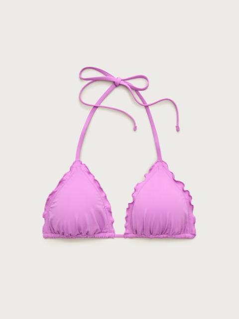 J.CREW Lettuce-trim string bikini top