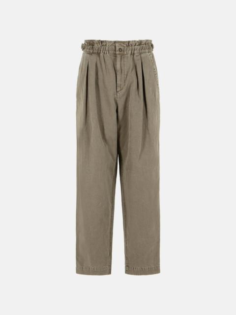 Isabel Marant Étoile 'NERIAH' BROWN COTTON AND LINEN PANTS