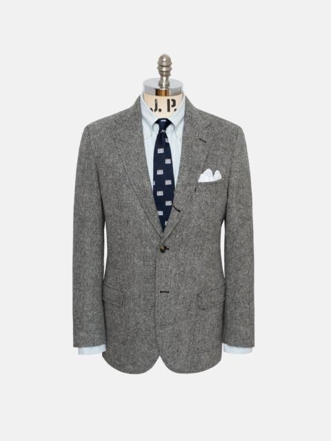 J. PRESS MADE-IN-CANADA GREY BARLEYBONE STRIPE IRISH TWEED SPORT COAT
