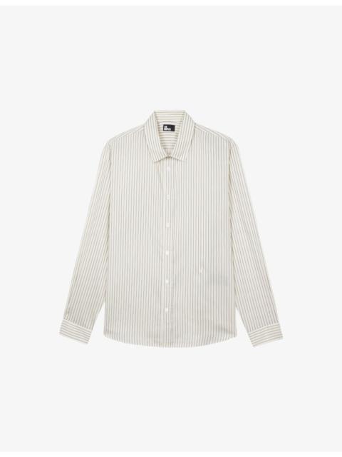 The Kooples Striped Slim-Fit Cotton Shirt
