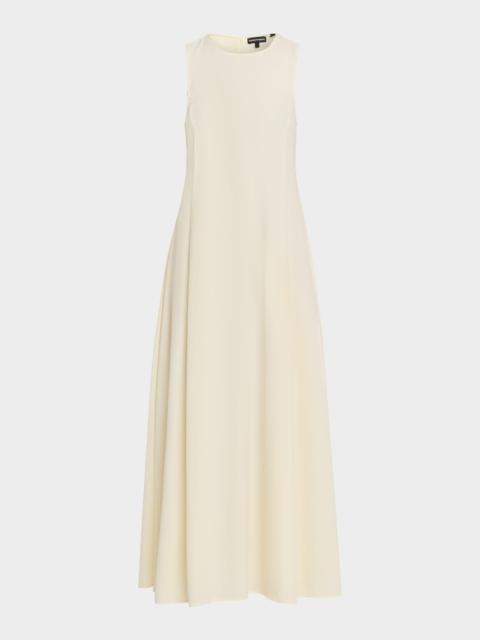 EMPORIO ARMANI Sleeveless A-Line Cady Maxi Dress