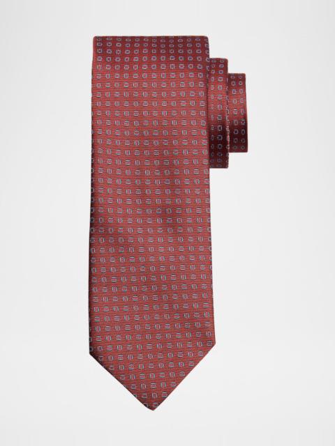Canali Men's Oval Patterned Tie