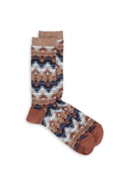 ANONYMOUSISM Anonymous Ism Wigwam JQ Crew Socks Brown